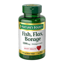 Nature'S Bounty Fish Flax Borage Omega 3-6-9, 72 Softgels