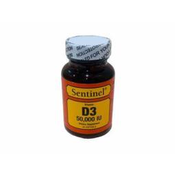 Sentinel Vitamin D3 50,000 IU Gels 30’s Pharmatee Online Kuwait