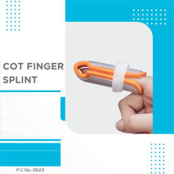 Vissco Cot Finger Splint Adjustable Strap Orange