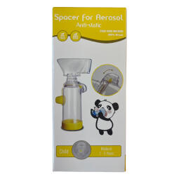 Spacer for Aerosol Anti-Static with soft 100% silicon mask for child 1-5 years