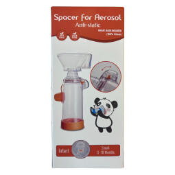 Spacer for Aerosol anti static with soft 100% silicon mask for infant 0-18 month