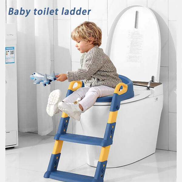 XTL Children's Step Toilet Blue with PU Cushion for Comfort-