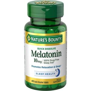 Nature'S Bounty Melatonin 10mg 45 Quick Dissolve Tablets