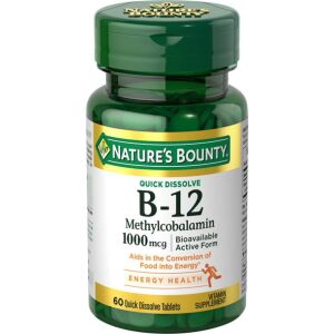 Nature'S Bounty Vitamin B-12 Methylcobalamin 1000mcg 60 Tablets