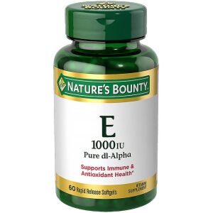 Nature'S Bounty Vitamin E 1000 IU Dl-Alpha 60 Softgels