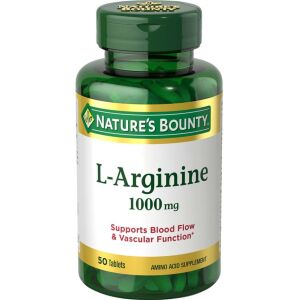 Nature's Bounty L-Arginine 50 Tablets 1000mg