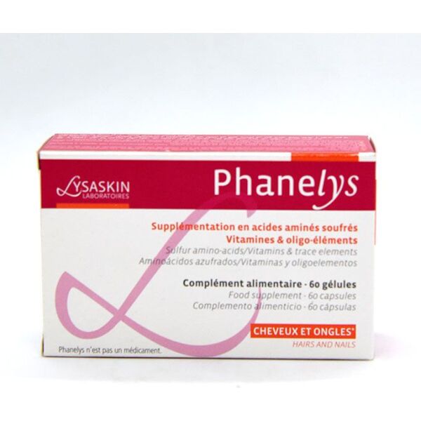 Phanelys-Capule-60s.jpg Lysaskin Phanelys Hair and Nails Food Supplement - 60 Capsules - Image 1