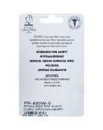Studex Stainless Tiff Cubic Zirconia Heart PR-885W-S