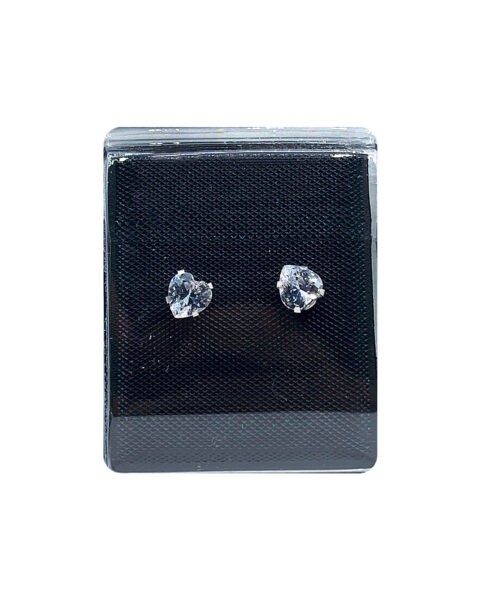 Studex Stainless Tiff Cubic Zirconia Heart PR-885W-S