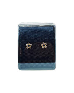 Studex Gold Plated Daisy APR Crystal SEP Sapphire PR-6049-S