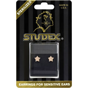 Studex Gold Plated Tiff 5mm Cubic Zirconia Start Cut PR-452-S