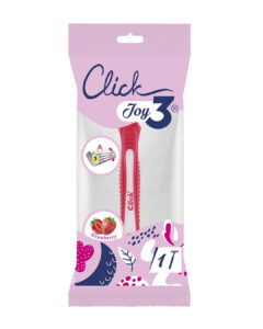 Click Joy 3 Strawberry Razor 1pc