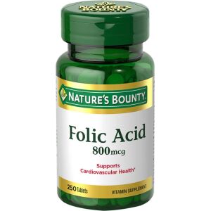 Natures Bounty Folic Acid 800mcg 250 Tablets