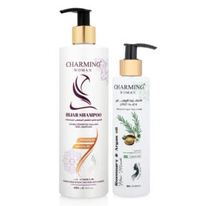 Charming Woman Pack Rosemary & Argan Oil Hair Mask 250ml with Hair Shampoo 400ml
