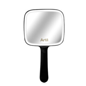 Arta Glow Pro Handheld Mirror - Black