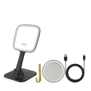 Glow Pro Plus Handheld and Magnifying 5x Mirror Black