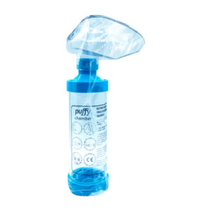 Puffy chamber valved holding chamber inhaler large