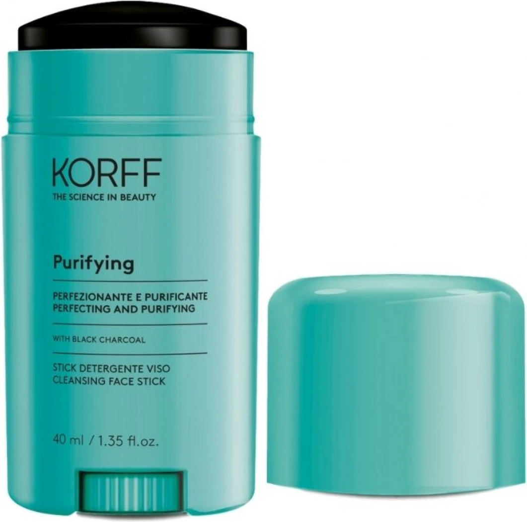 Korff-Purifying-Cleansing-Face-Stick-40ml.webp KORFF Purifying Facial Cleanser 40 ml - Image 1